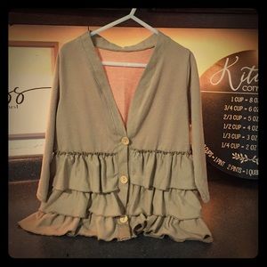 Girls 5t ruffle jacket